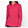 Рубашка женская - бордовая со вставками на логтях