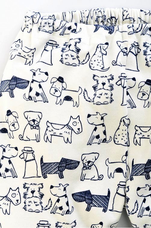 Штанишки для мальчика в рисунком собачки